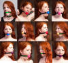 Ball Gag Collage of Ivy Haze