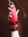 EW Wrist Cuff Red Over Black