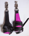 EW Cuffs Black Over Hot Pink Dolphin