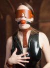 Alicia Dawn Saddle Red Blindfold