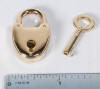 Small Gold Heart Lock