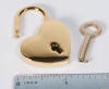 Large Gold Heart Lock